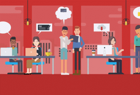 DiSC-OURSE-Avatars-happy-cohesive-working-environment